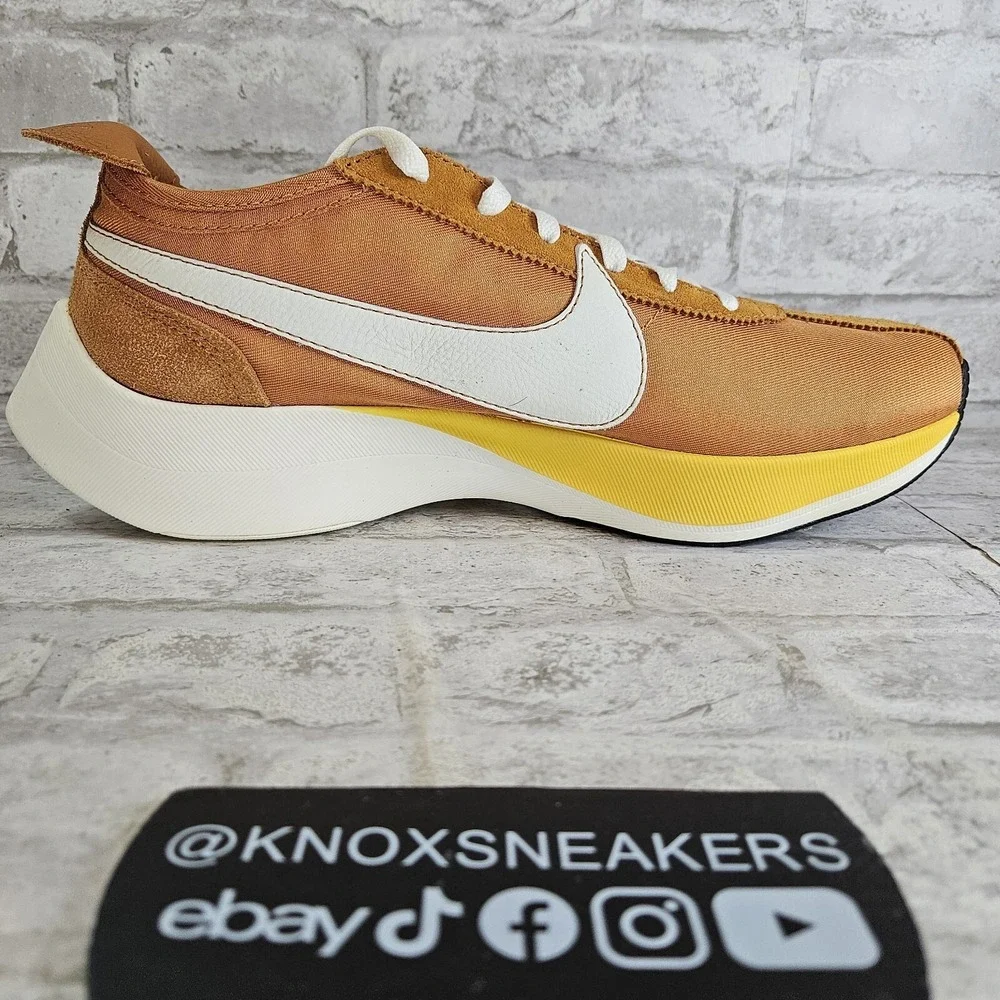 Nike Moon Racer QS Monarch Amarillo 2018 Sneaker BV7779 800 Men's Size 12